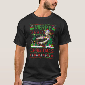 Albatross Bird Xmas Lights Ugly Albatross Christm T-Shirt