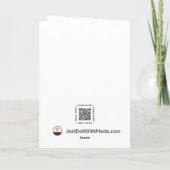 Albatross Blau und Weiß zum Geburtstag Karte (Rückseite)