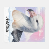 Albatross Dreamy Print Fleecedecke (Vorderseite (Horizontal))