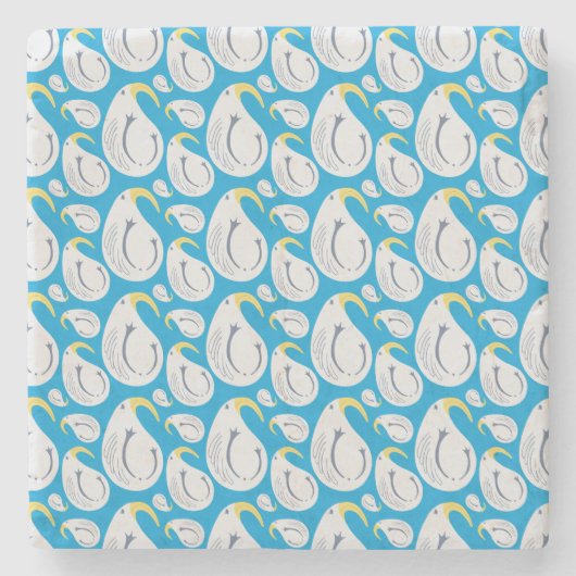 Albatross Paisley Steinuntersetzer (Vorderseite)