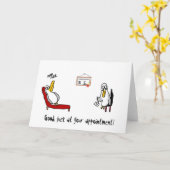 Albatross Psychiatrist Card Karte (Gelbe Blume)