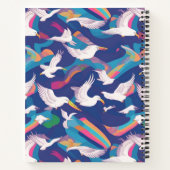 Albatross Regenbogen Personalisiertes Muster Notizblock (Rückseite)