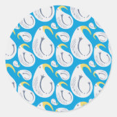 Albatross Runder Aufkleber (Vorderseite)