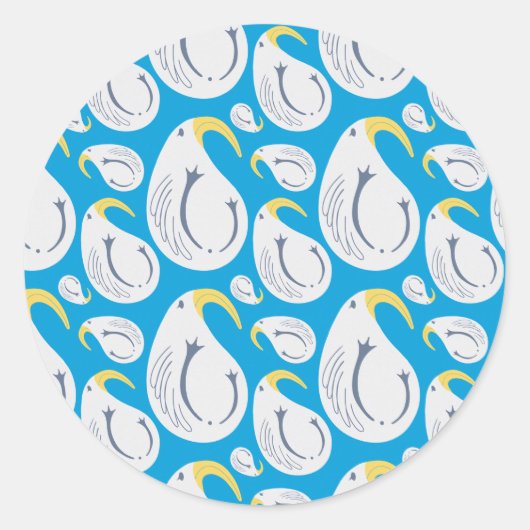 Albatross Runder Aufkleber (Vorderseite)