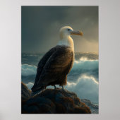 Albatross über die Sturmsee Poster (Vorne)