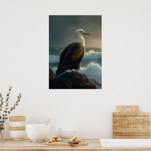 Albatross über die Sturmsee Poster (Küche)