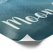 Albatross-Vogelbaby auf dem Mond Poster (Ecke)