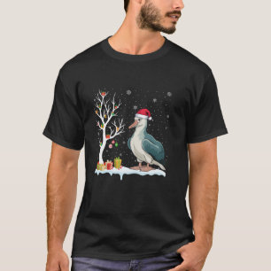 Albatross Weihnachtsmannmütze Festlicher Baum Weih T-Shirt