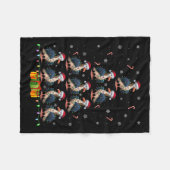 Albatross Weihnachtsmannmütze Xmas Lights Men Chri Fleecedecke (Vorderseite (Horizontal))