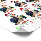 Albatross Weihnachtsmannmütze Xmas Lights Men Chri Poster (Ecke)