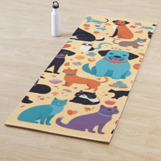 AlbedoBase XL - Spielerische Sammlung von Haustier Yogamatte (Beispiel)