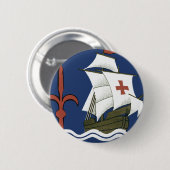 Albergo Columbia Genoa ~ Trieste Button (Vorne & Hinten)