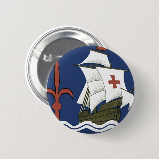 Albergo Columbia Genoa ~ Trieste Button (Vorne & Hinten)