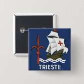 Albergo Columbia Genoa ~ Trieste Button (Vorne & Hinten)