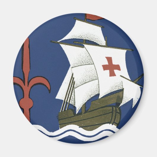Albergo Columbia Genoa ~ Trieste Magnet (Vorne)