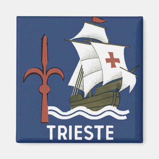 Albergo Columbia Genoa ~ Trieste Magnet (Vorne)