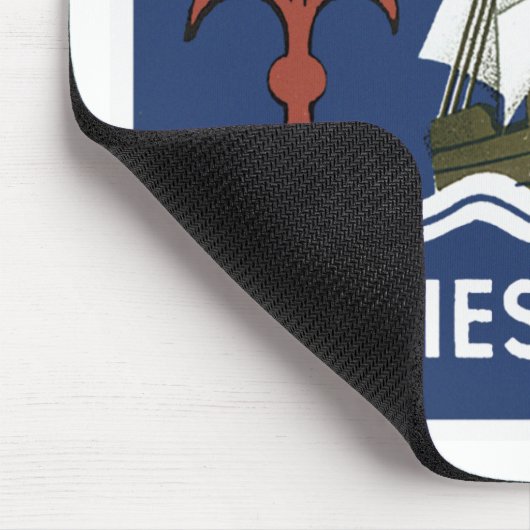 Albergo Columbia Genoa ~ Trieste Mousepad (Ecke)