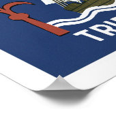 Albergo Columbia Genoa ~ Trieste Poster (Ecke)