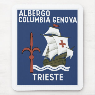 Albergo Columbia Genua ~ Triest Mousepad