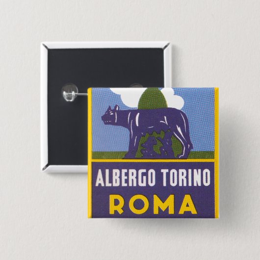 Albergo Torino Button (Vorne & Hinten)