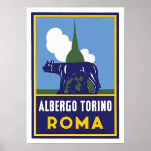 Albergo Torino Rom Poster