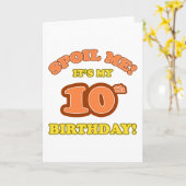 Albern 10. Geburtstag Gegenwart Karte (Gelbe Blume)