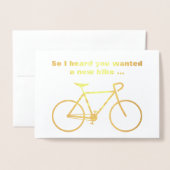 Albern "Also habe ich gehört, dass du ein neues Fa Folienkarte (Vorderseite mit Umschlag)