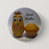 Albern bohren Sie Muffin-Knopf Button (Vorderseite)