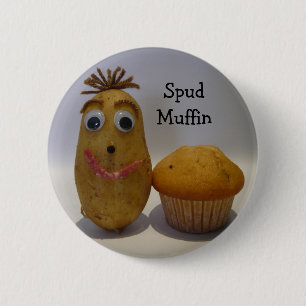 Albern bohren Sie Muffin-Knopf Button