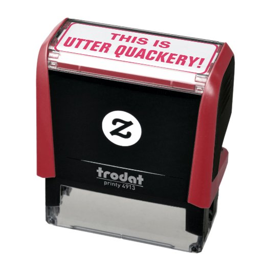 Albern "DAS IST ÄUSSERE QUACKERIE!" Briefmarke Permastempel (Produkt)