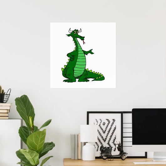 Albern Dragon Green Poster (Heimbüro)