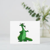 Albern Dragon Green Postkarte (Stehend Vorderseite)