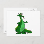 Albern Dragon Green Postkarte (Vorne/Hinten)