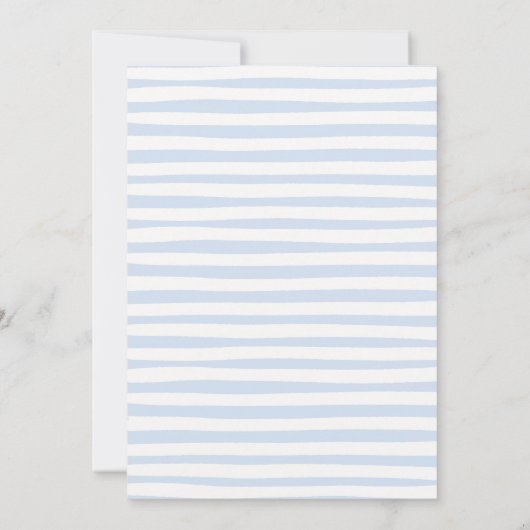 Albern Duck Blue Bow Boy Baby Shower Einladung (Rückseite)