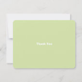 Albern Duckies Green Baby Dusche Danke Karte (Rückseite)