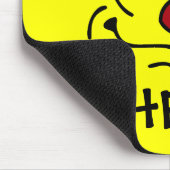 Albern Face Grumpey Mousepad (Ecke)
