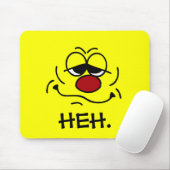 Albern Face Grumpey Mousepad (Mit Mouse)