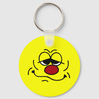 Albern Face Grumpey Schlüsselanhänger