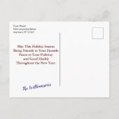 Albern. Familie als Elf-Engel-Foto Postkarte (Rückseite)