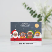 Albern. Familie als Elf-Engel-Foto Postkarte (Stehend Vorderseite)