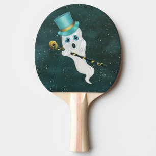 Albern Floating Ghost Blue Eyes Open Mouth Hat Can Tischtennis Schläger