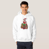 Albern Funny Christmas Weihnachtsmann Elf Kind Hoodie (Vorne ganz)