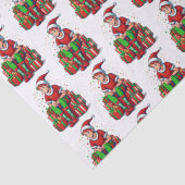 Albern Funny Christmas Weihnachtsmann Elf Kind Seidenpapier (Detail)