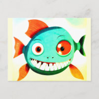 Albern Funny Fish Postcard