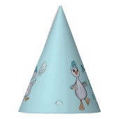Albern Gänse 1. Geburtstag Blauer Junge Partyhütchen (Links)