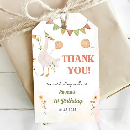 Albern Gänse 1. Geburtstag Party Geschenkanhänger