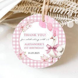 Albern Gänse 1. Geburtstag Party Geschenkanhänger