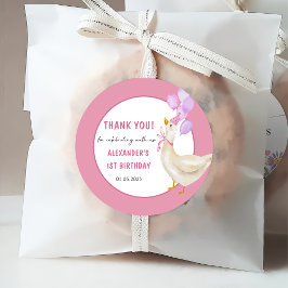 Albern Gänse 1. Geburtstag Party Geschenkanhänger