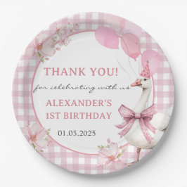 Albern Gänse 1. Geburtstag Party Pappteller