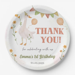 Albern Gänse 1. Geburtstag Party Pappteller